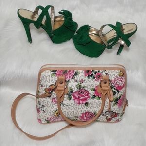 Multi-Colored, Floral Giani Bernini Handbag